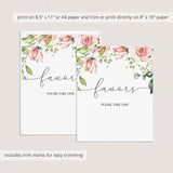 Instant download baby shower favors signage by LittleSizzle