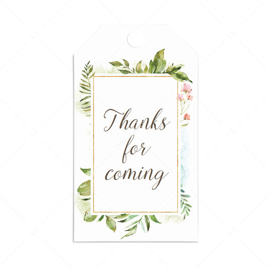 Botanical favor tag template by LittleSizzle