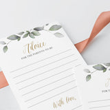 Greenery advice for parents to be printable by LittleSizzle