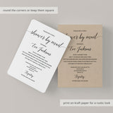 Baby Shower By Mail Invitation Template Minimalist