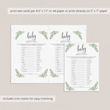 Travel Baby Shower Game Around The World Printable