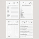 Fun baby shower games bundle by LittleSizzle