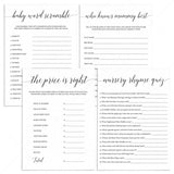 Fun baby shower games bundle by LittleSizzle