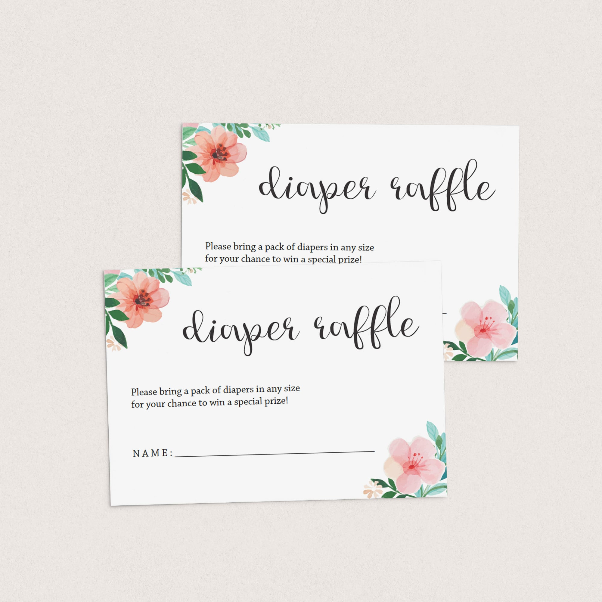 Baby Shower PDF Template by LittleSizzle