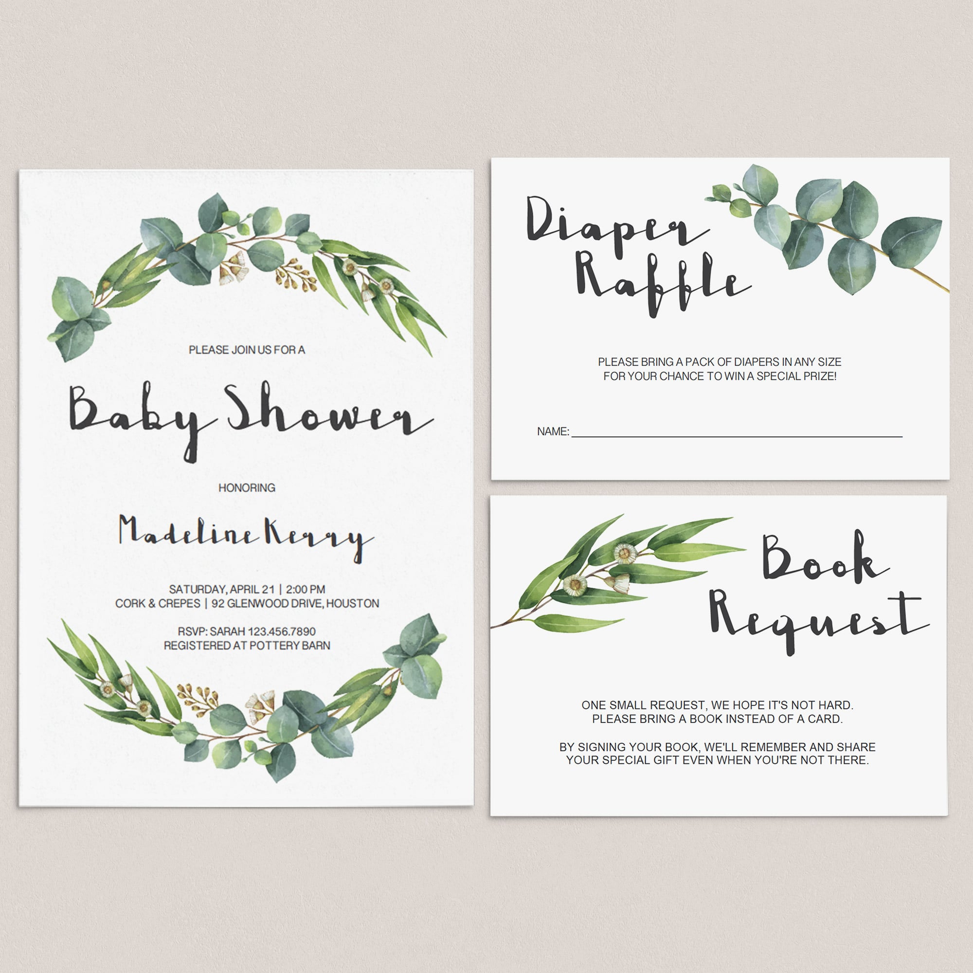 Gender neutral baby shower invitation set by LittleSizzle