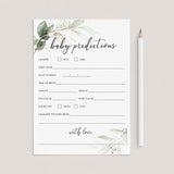 Green and Gold Baby Shower Keepsakes for Mom-To-Be