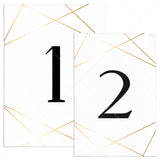 Gold table numbers template download by LittleSizzle