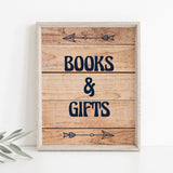 Rustic look baby shower table decor by LittleSizzle