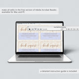 Editable books for baby instead of a card template neutral brown by LittleSizzle