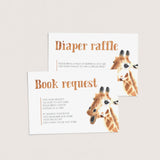 Funny Baby Shower Invitation Suite Giraffe Theme