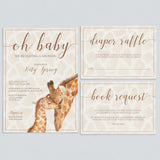Giraffe baby shower invitation templates download by LittleSizzle