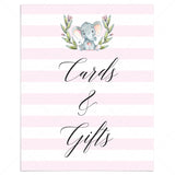 Elephant party gifts sign printable by LittleSizzle