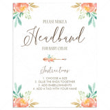 Floral Headband for Baby Sign Instant Download by LittleSizzle