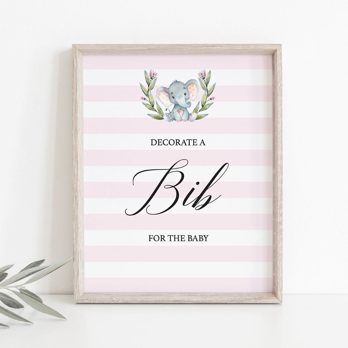 Watercolor elephant baby shower decorations by LittleSizzle