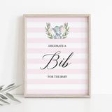 Watercolor elephant baby shower decorations by LittleSizzle