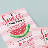 Pink baby shower invitation enclosure cards printable by LittleSizzle