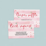Summer Baby Shower Invitation Set Watercolor Melon