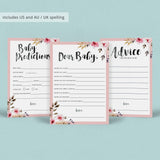 Floral baby shower keepsakes for new mum by LittleSizzle