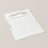 Printable Watercolor Baby Shower Games