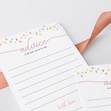 Watercolor star baby shower advice card by LittleSizzle