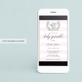 Pink and White Baby Sprinkle Invitation Set Download