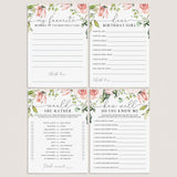Floral Birthday Games For Brunch Printable by LittleSizzle
