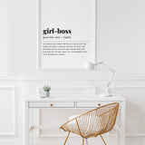 Girl-Boss Definition Print Instant Download