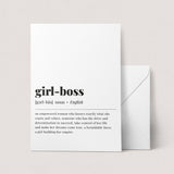 Girl-Boss Definition Print Instant Download
