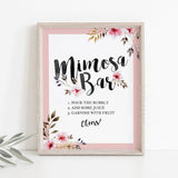 Black and pink watercolor shower decor by LittleSizzle