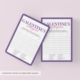 Galentine's Scattergories Game Printable