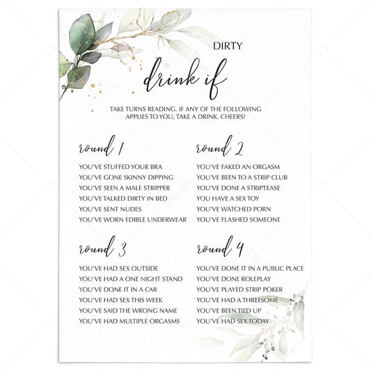 Girls Night Drinking Game Printable by LittleSizzle