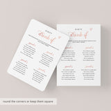 Drink If Bachelorette Game Rose Gold Printable