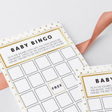 Gold polka dots shower games by LittleSizzle