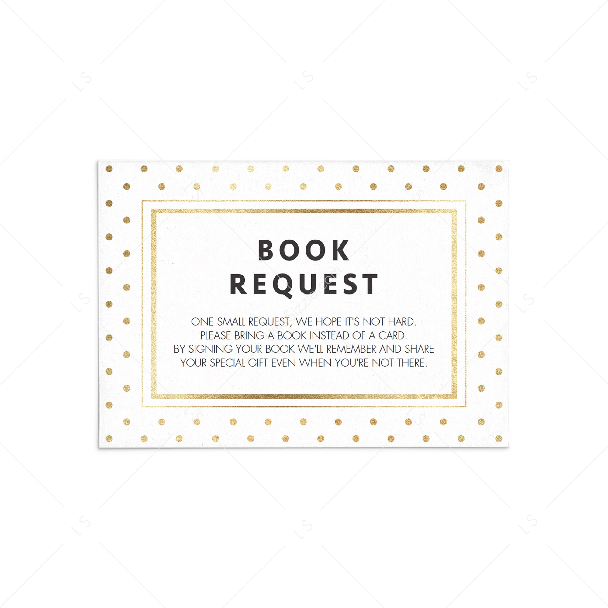 Gold baby shower invitation insert template by LittleSizzle