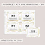 Bring a book instead of a card printable for gold baby shower by LittleSizzle