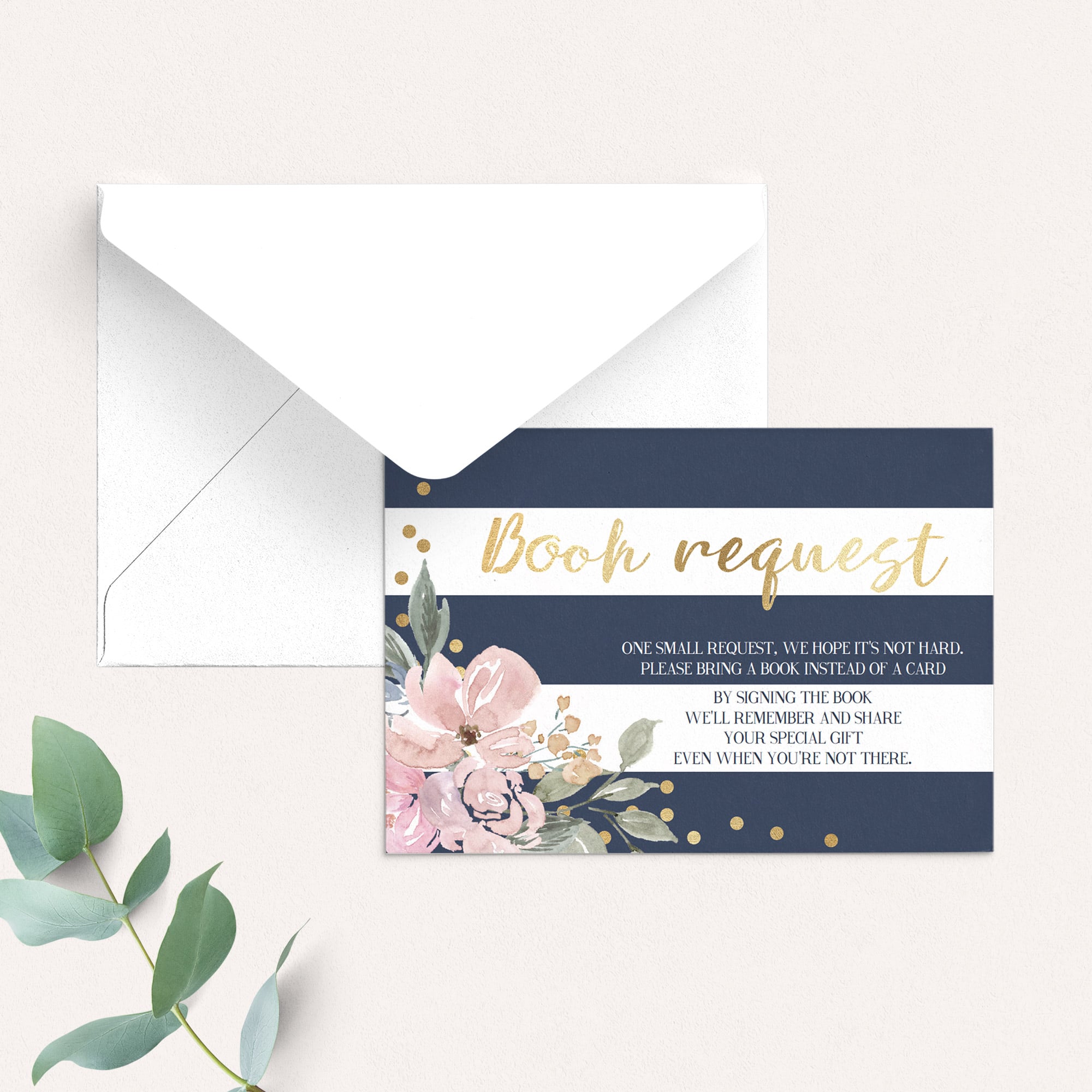 Bring a book instead of card baby shower invitation insert printable by LittleSizzle