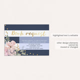 Pink, navy and gold baby shower invitation templates by LittleSizzle