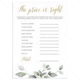 Gender Neutral Baby Shower Game The Price Is Right by LittleSizzle