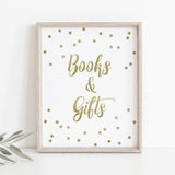 Gold confetti baby shower decorations printable by LittleSizzle