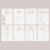Printable package of 8 baby shower games gender neutral by LittleSizzle