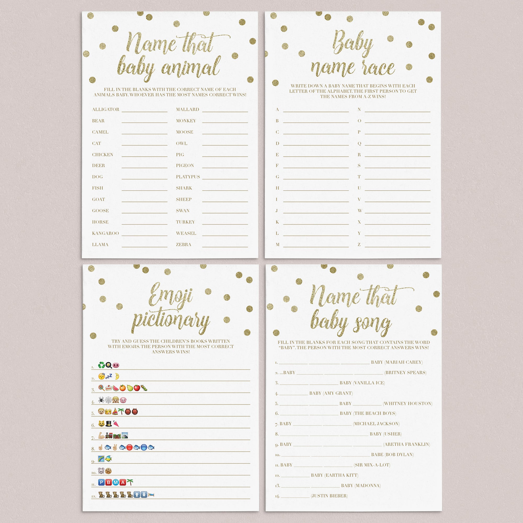 Printable baby shower games twinkle twinkle theme by LittleSizzle