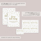 Printable guess how many baby shower game instructions by LittleSizzle