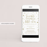 Twinkle twinkle little star theme baby shower evites by LittleSizzle