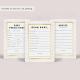 Neutral Gold Baby Shower Games Bundle Printable
