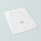 Watercolor Pumpkin Bridal Shower Bingo for Large Groups