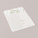 8 Popular Baby Shower Games Pack Gold