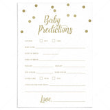 Printable Baby Prediction Card by LittleSizzle