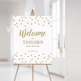 Neutral Baby Shower Decor Pack Gold Confetti