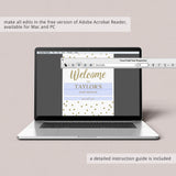 Neutral Baby Shower Decor Pack Gold Confetti