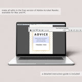 Baby advice game gold glitter printable by LittleSizzle